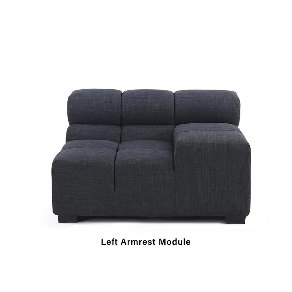 Tufted TF013 Left Armrest Sofa Module - Storm, Performance Felt product