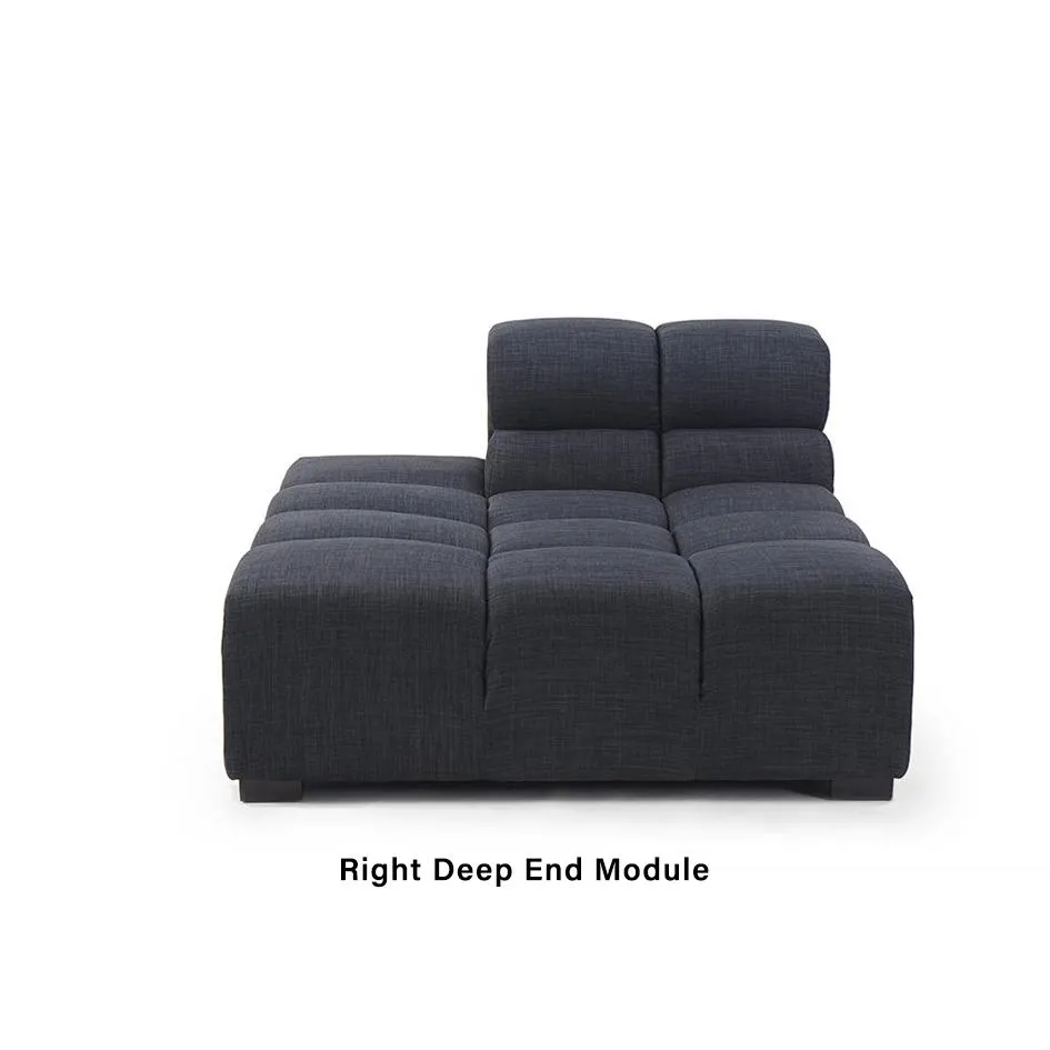 Tufted TF017 Deep Right End Modular Sofa - Ink, Performance Felt product