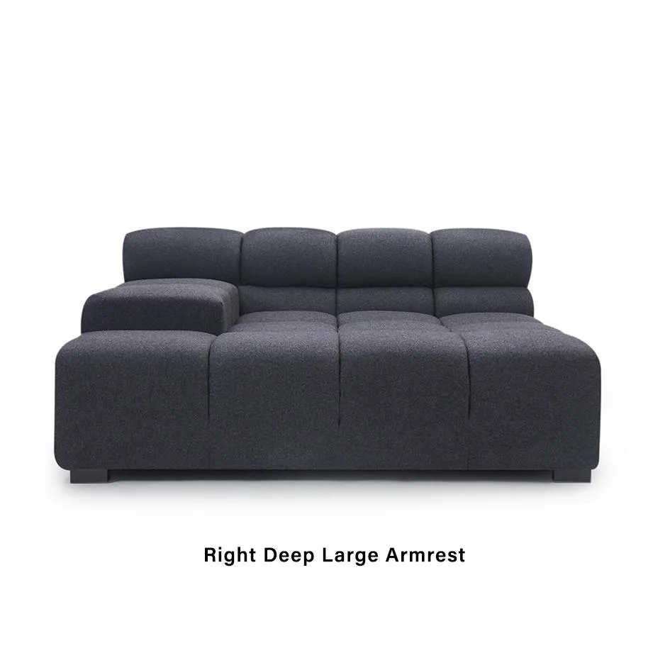 Tufted TF022 Deep Large Right Armrest Sofa - Glacier Pebble Weave product