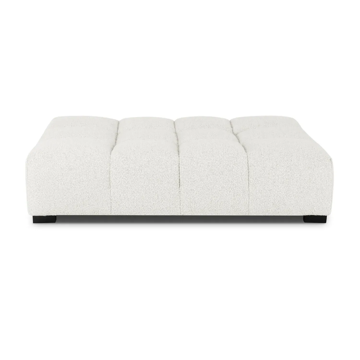 Tufted TF026 Extra Large Side Ottoman - Snow White, Boucle product
