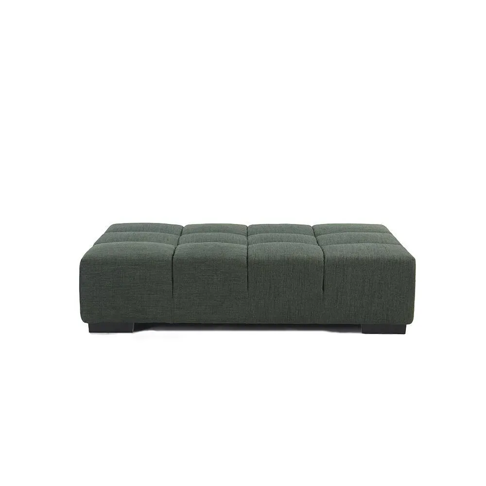 Tufted TF026 Extra Large Side Ottoman - White, Velvet product