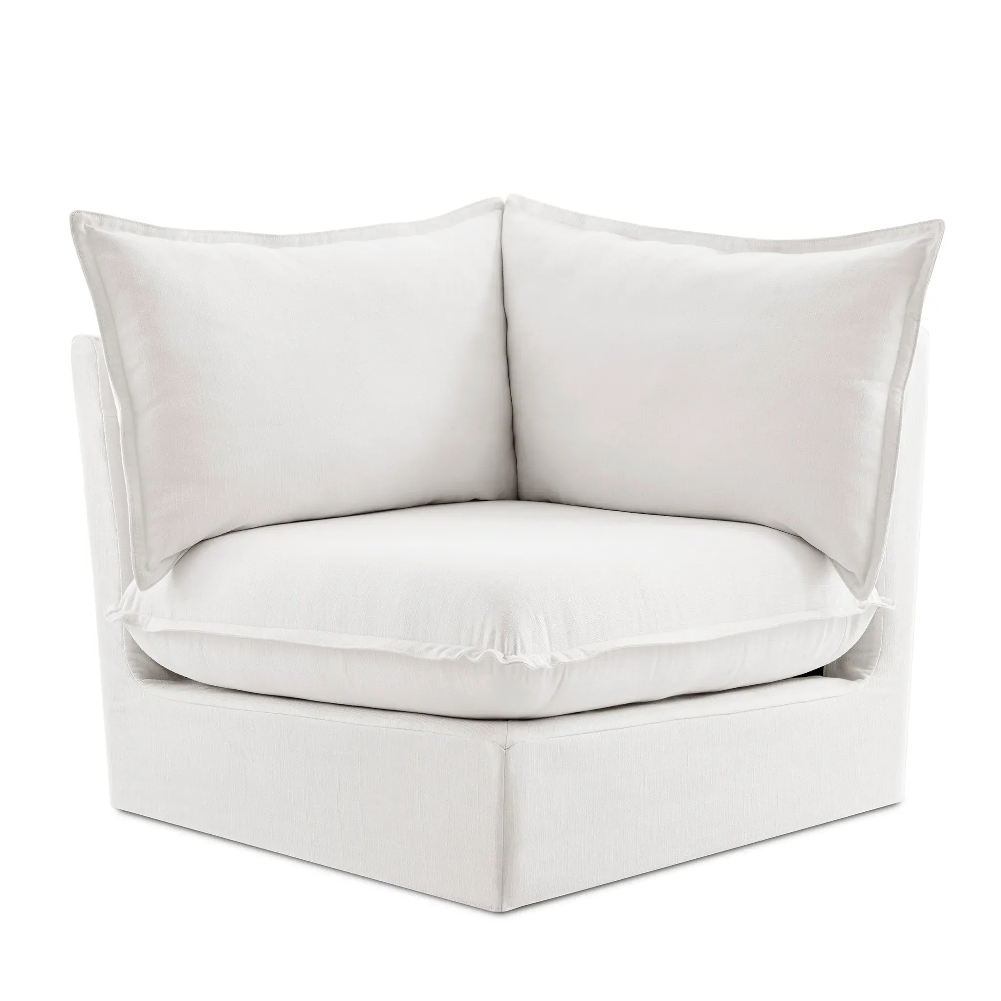 Wabi-Sabi Slipcovered Modular Corner Sofa - Flax, Linen product