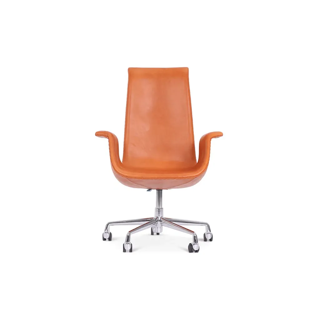 FK 6725 Bucket Chair - Red, Top Grain Leather product