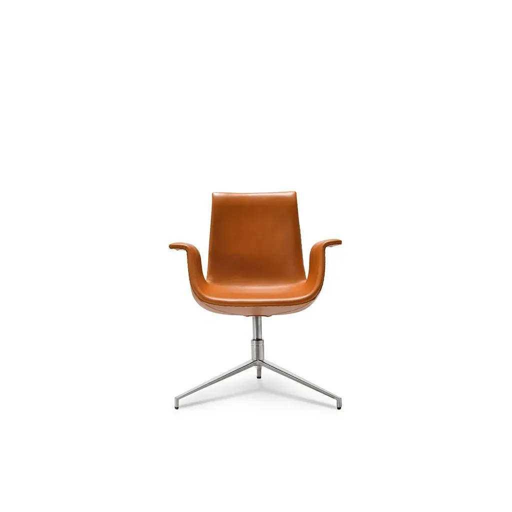 FK 6726 Bucket Chair - Tan, Top Grain Leather product