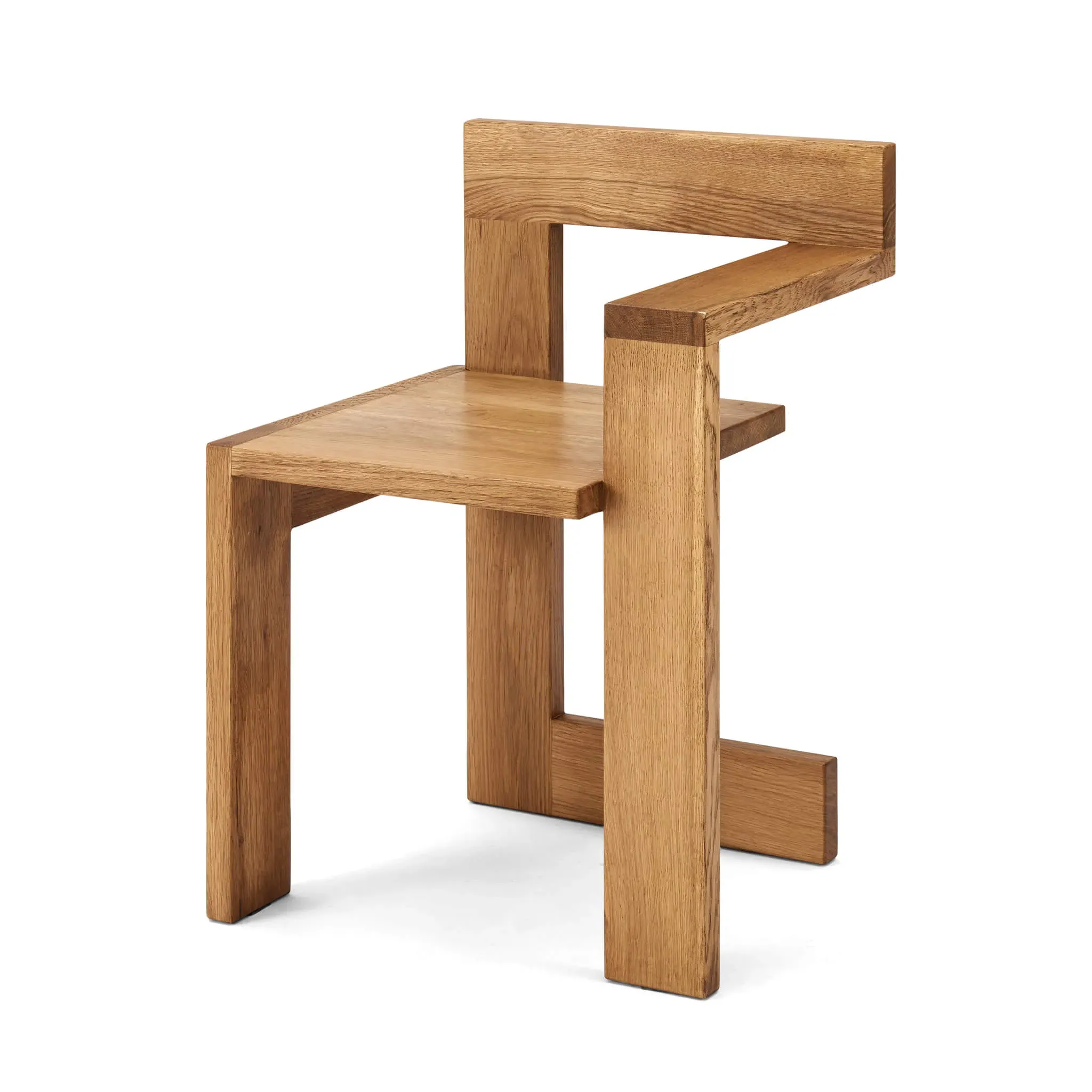 Steltman Deconstructivist Accent Chair - Golden Oak product