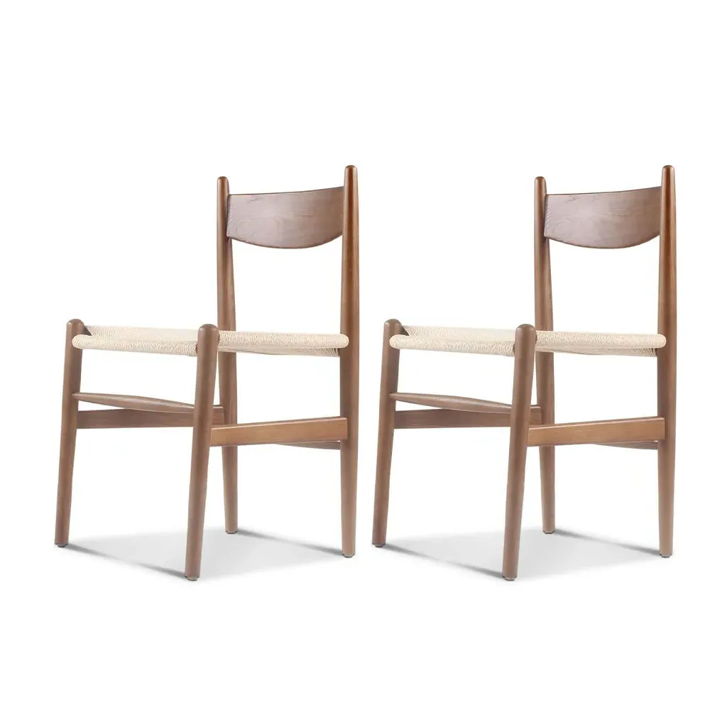 CH36 Dining Chair Set of Two - Walnut Stain, Solid Wood product