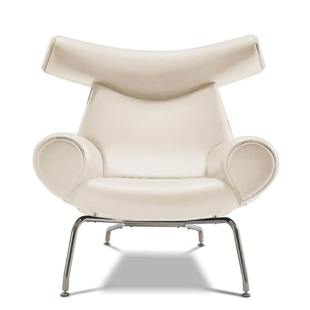 Ox Chair - Cream, Aniline Leather product