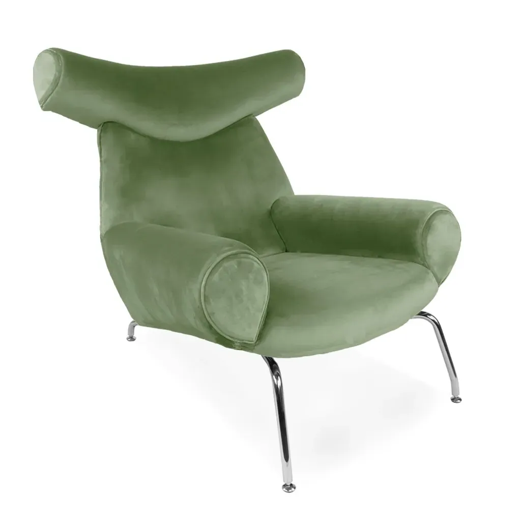 Ox Chair - Lime, Velvet product