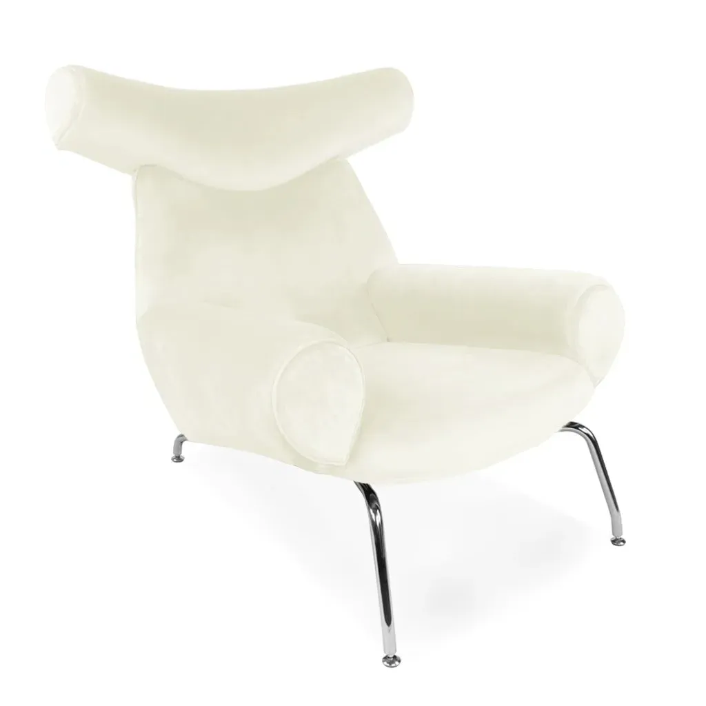 Ox Chair - White, Velvet product