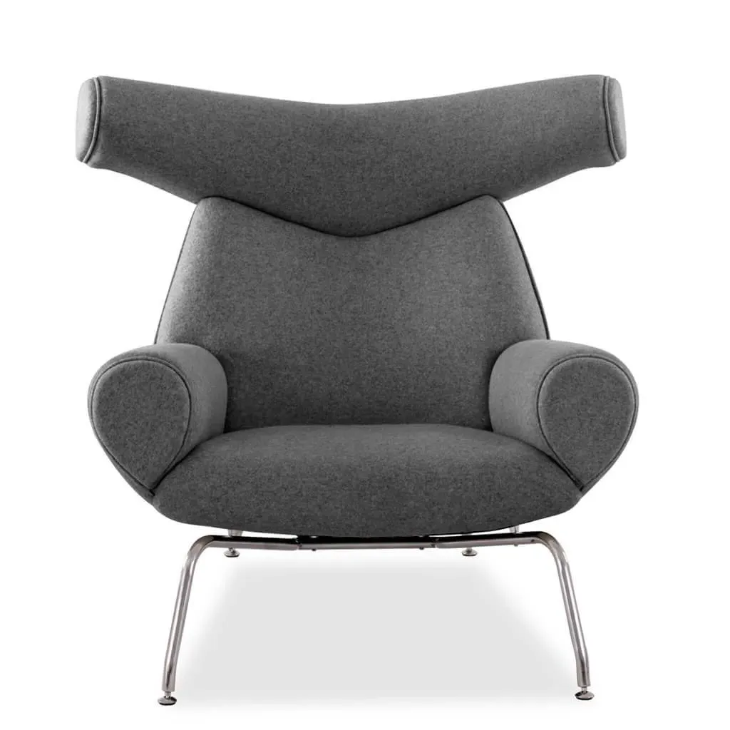 Wegner Ox Chair - Dark Grey, Cashmere product