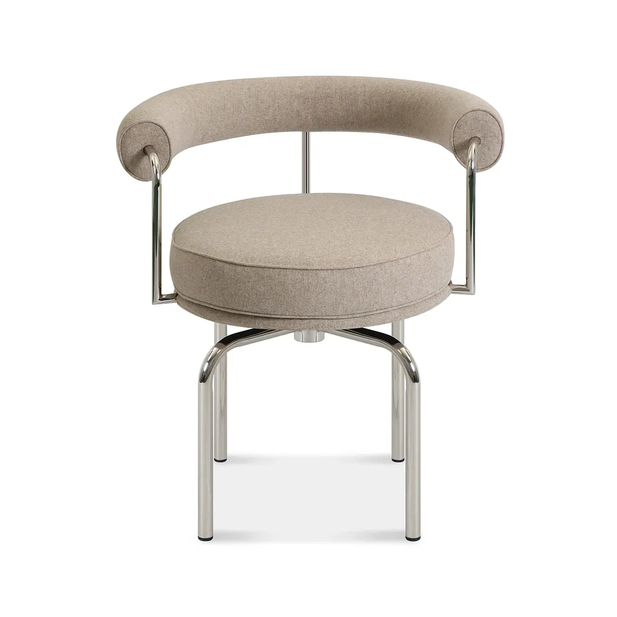 Corbusier Mid Century Swivel Chair - Cashmere Wheat Grey product
