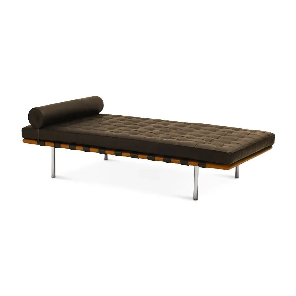 Barcelona Pavilion Daybed - Dark Brown, Aniline Leather product