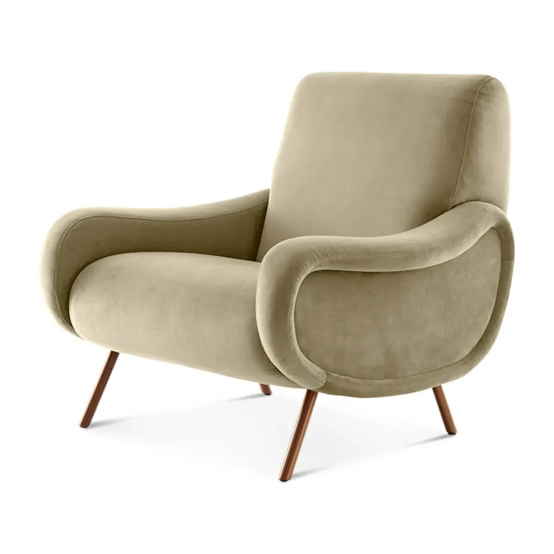 Lady Chair - Ecru Beige, Velvet product