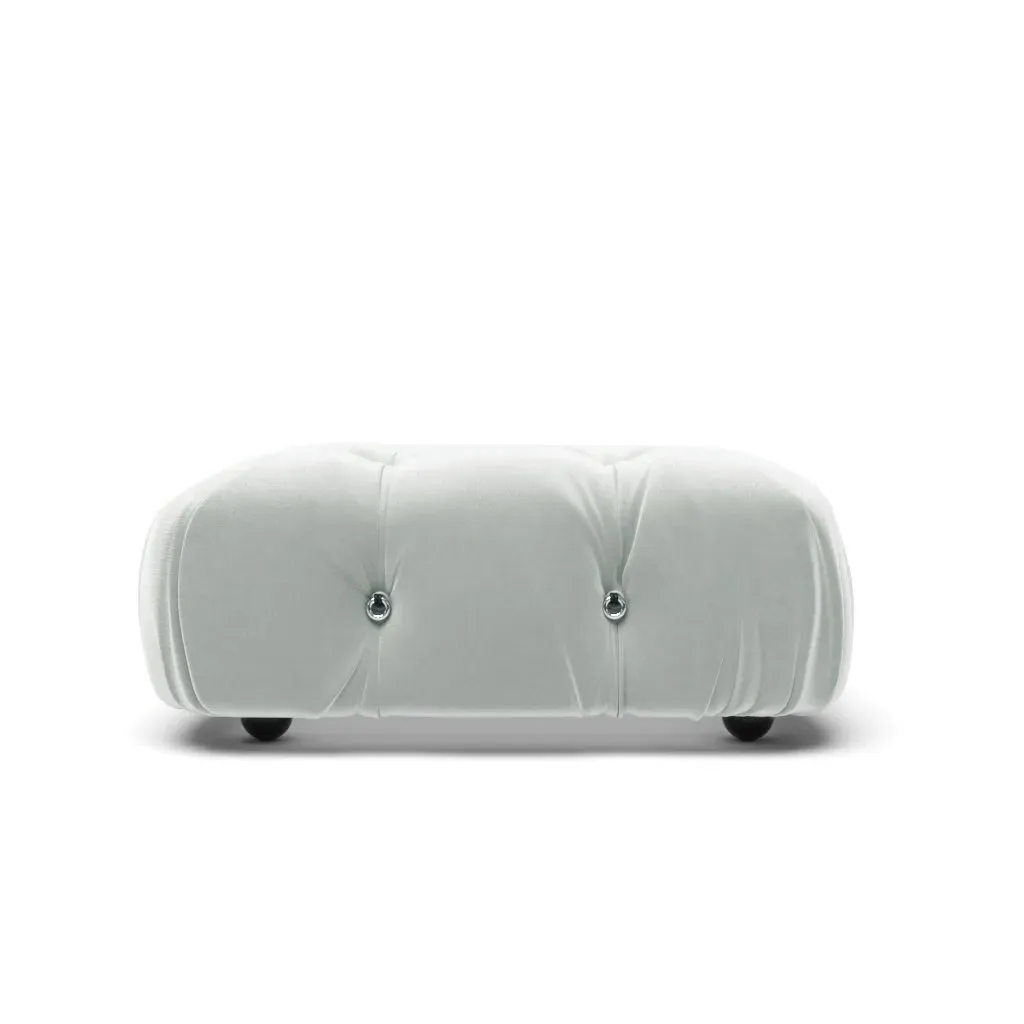 Bellini Bubble Sofa Ottoman - Platinum Silver, Velvet product