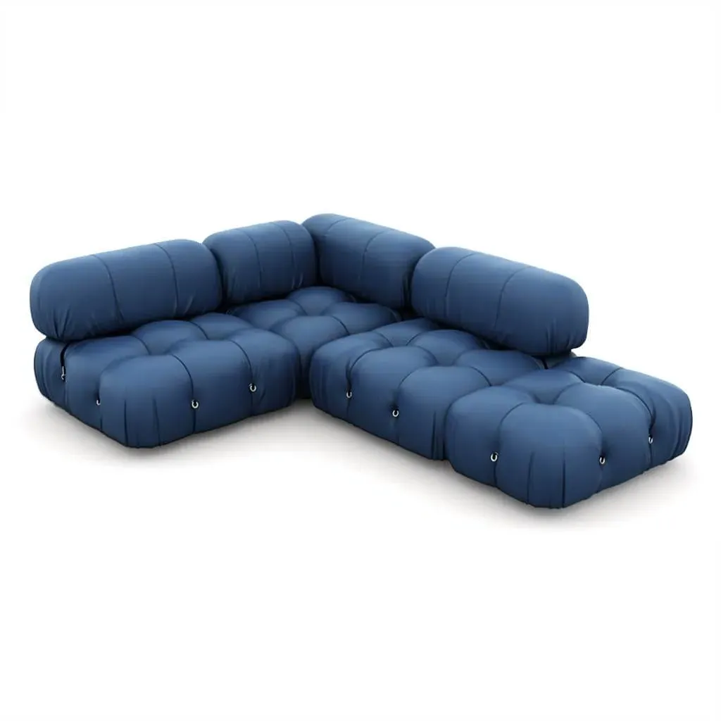 Bellini Couch Combination 009 - Twilight Blue, Aniline Leather product