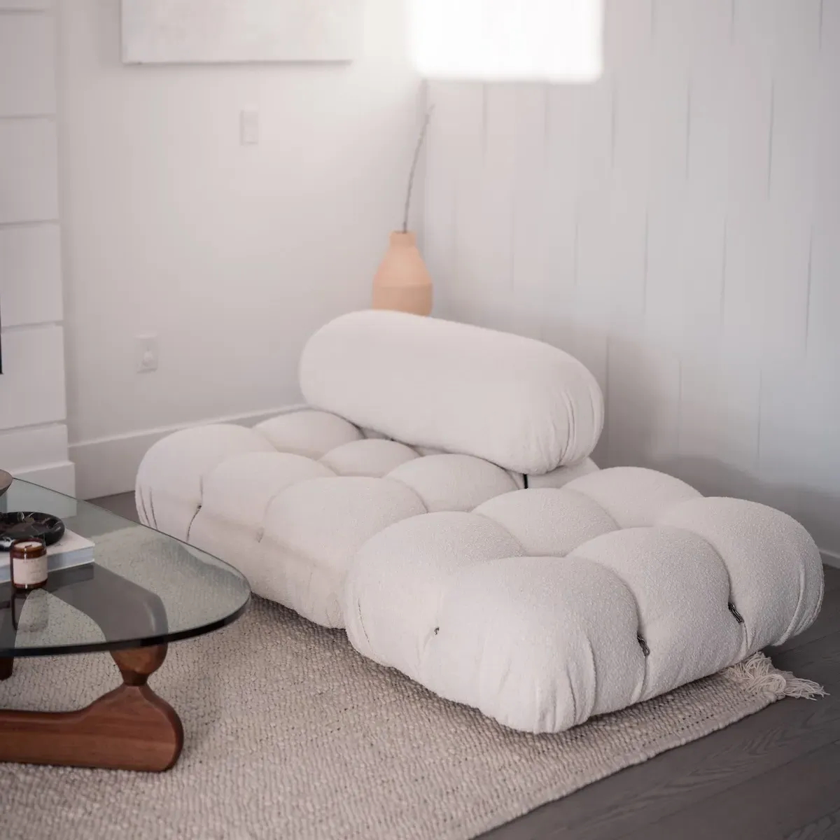 Bellini Middle Module Sofa - White, Boucle product
