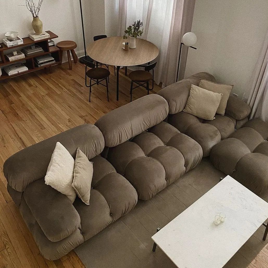 Bellini Modular Sofa - Ash Brown, Velvet product