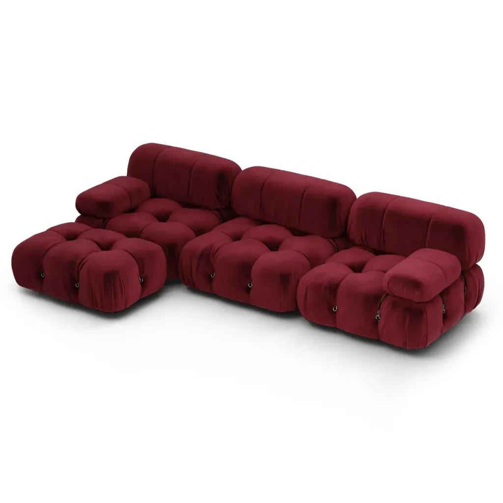 Bellini Sectional Sofa - Bayberry, Cotton Velvet product