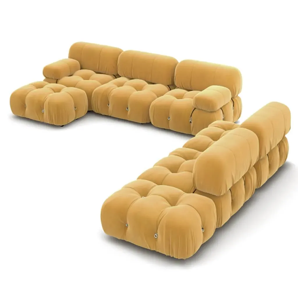 Bellini Sectional Sofa - Ginger Cider, Velvet product