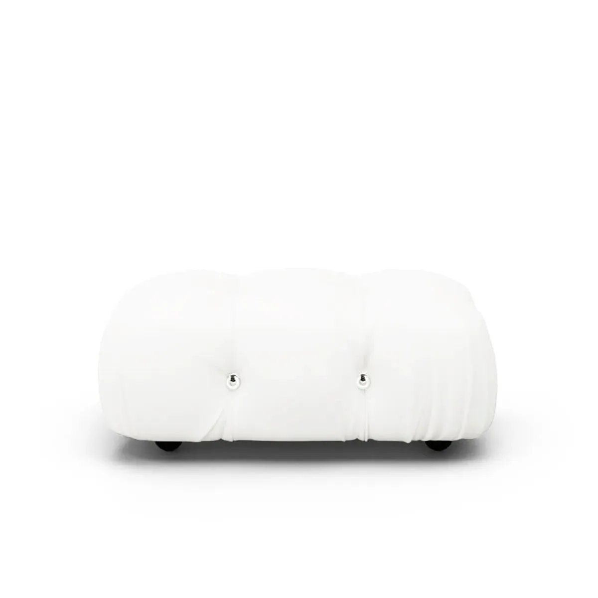 Bellini Sectional Sofa with Ottoman - White, Vegan Leather product