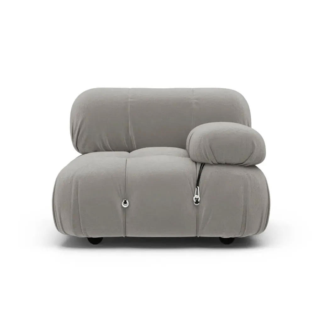 Bellini Sofa Armrest Module - Light Grey, Performance Felt product