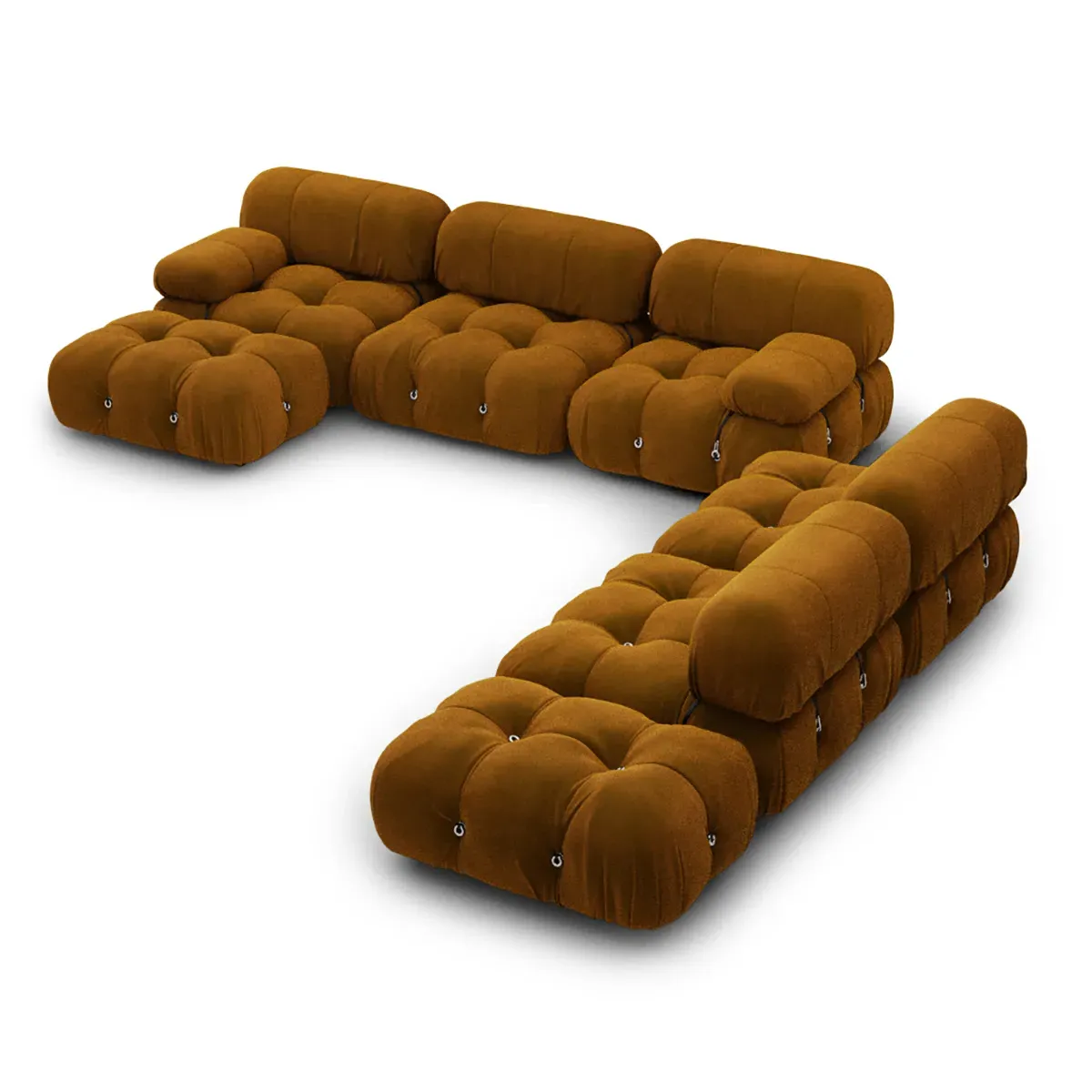 Bellini Sofa Combination 007 - Dark Honey, Faux Mohair Velvet product