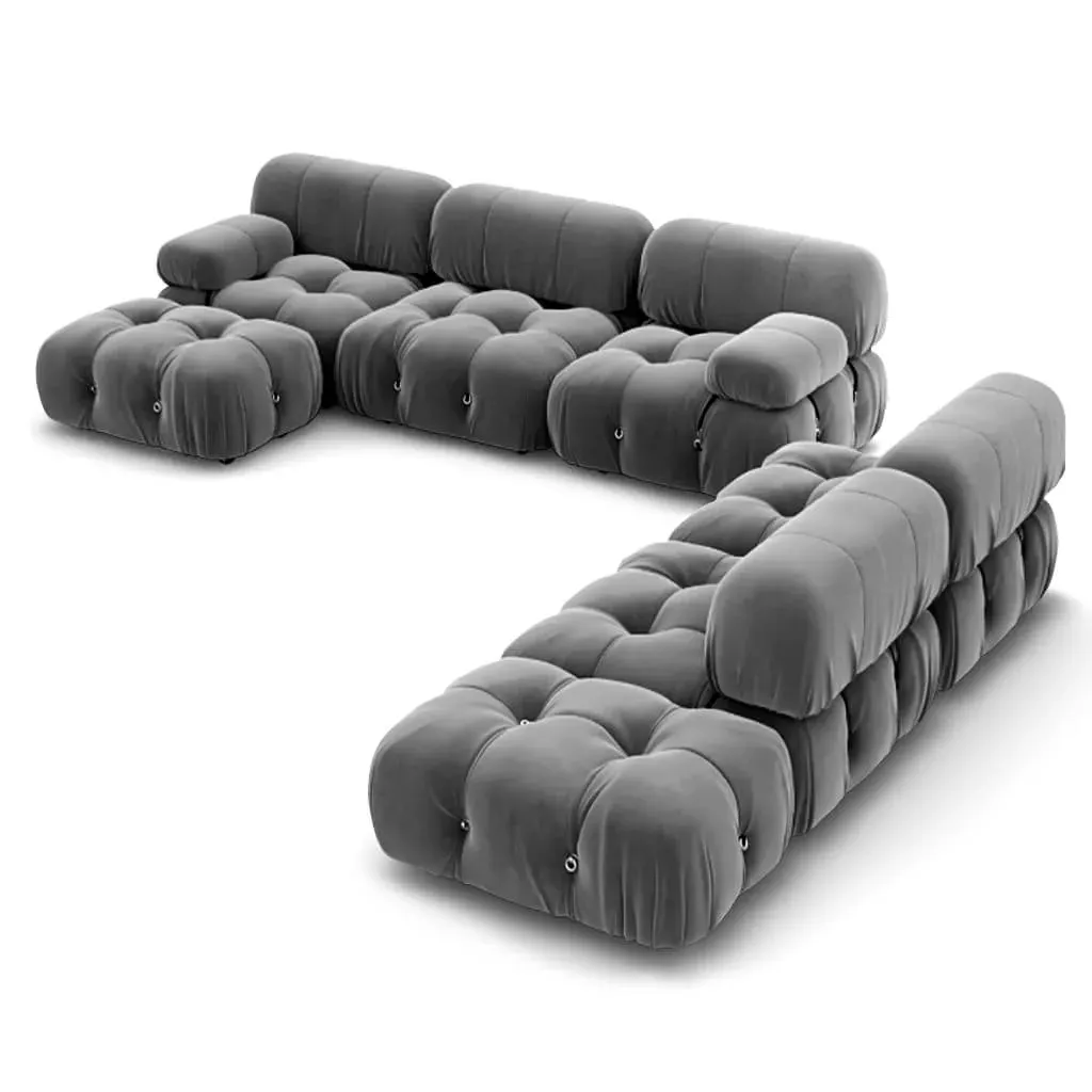 Bellini Sofa Combination 007 - Graphite Grey, Velvet product