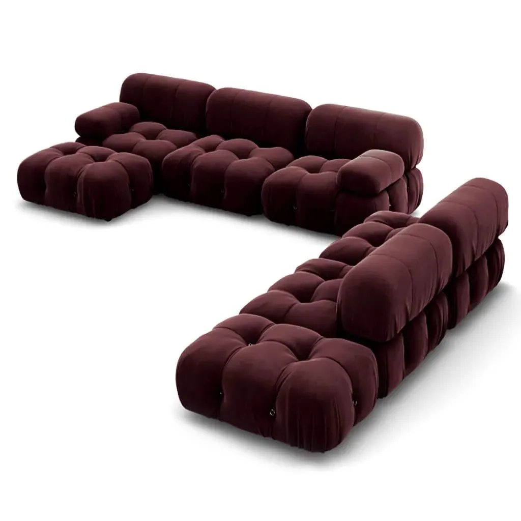 Bellini Sofa Combination 007 - Jeweled Plum, Velvet product