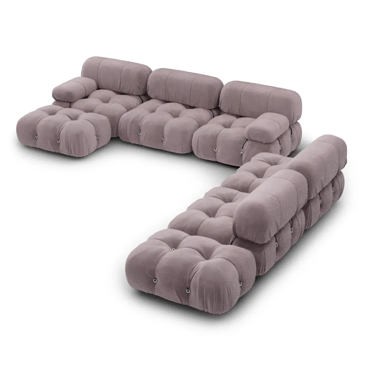 Bellini Sofa Combination 007 Sectional - Lavender, Faux Mohair Velvet product