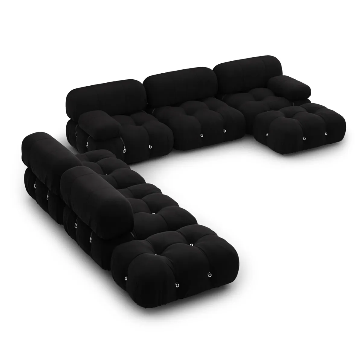 Bellini Sofa Combination 007 - Shadow Black, Faux Mohair Velvet product