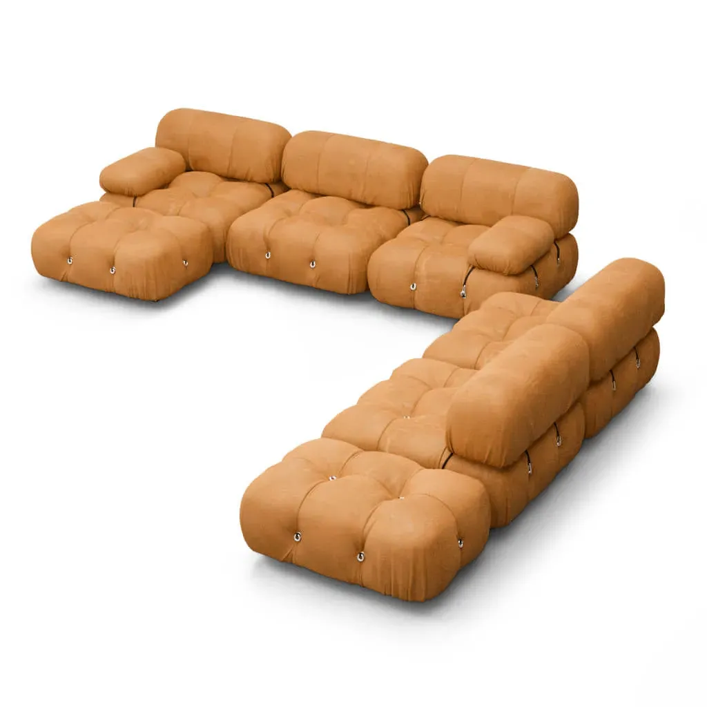 Bellini Sofa Combination 007 - Tan Brown, Vegan Leather product