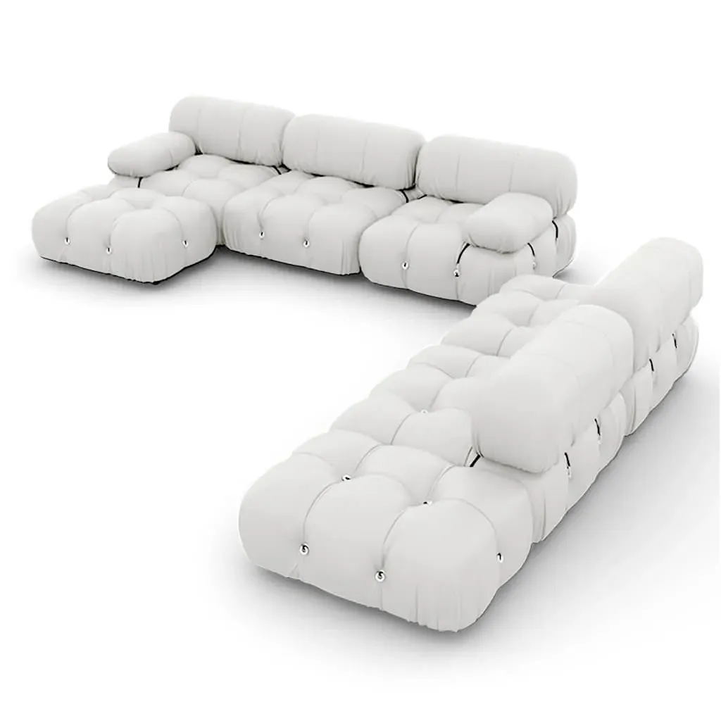 Bellini Sofa Combination 007 - White, Aniline Leather product