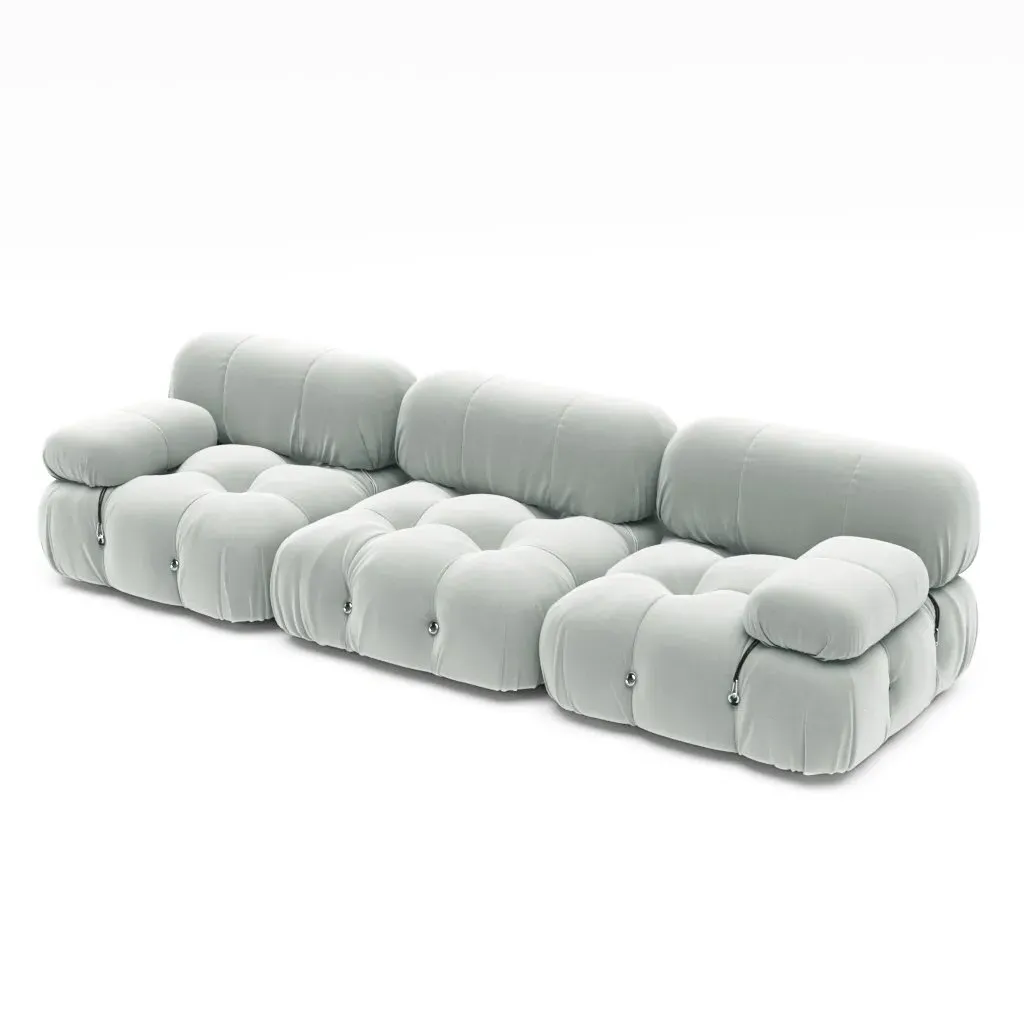 Bellini Sofa Combination 008 - Platinum Silver, Velvet product