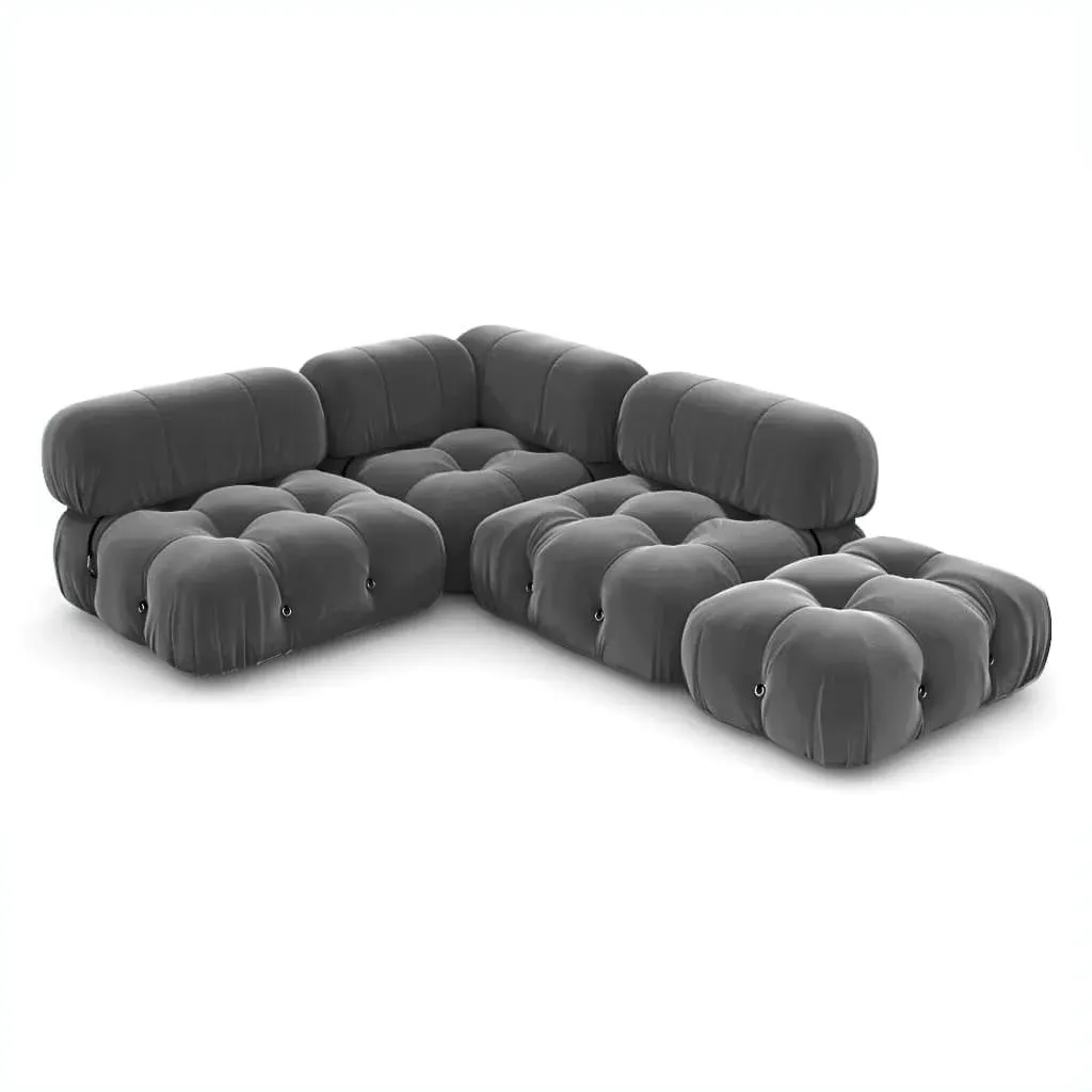 Bellini Sofa Combination 009 - Graphite Grey, Velvet product