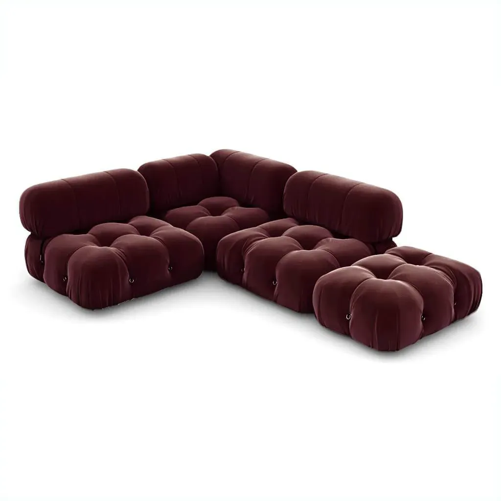 Bellini Sofa Combination 009 - Jeweled Plum, Velvet product