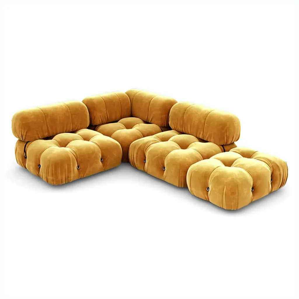 Bellini Sofa Combination 009 - Mustard Yellow, Chenille product