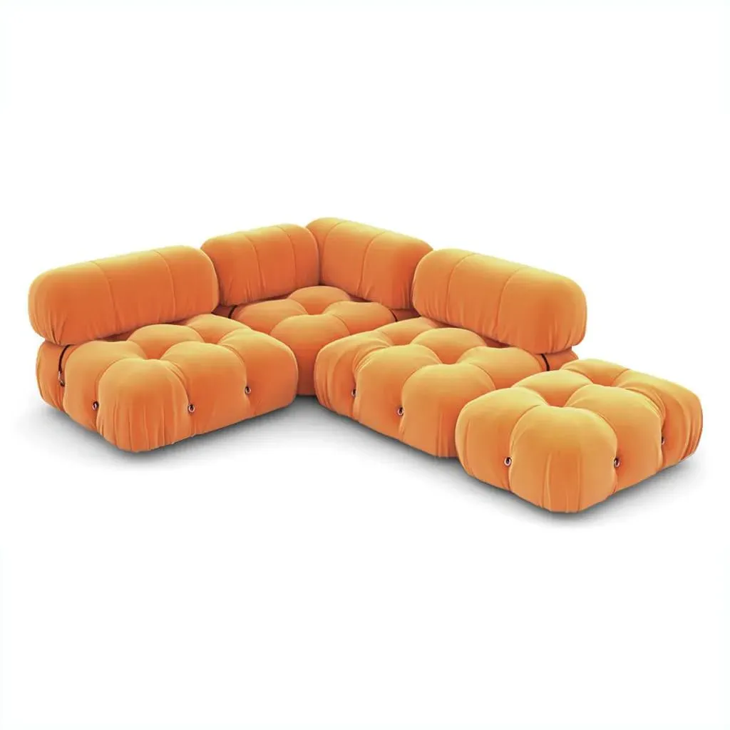 Bellini Sofa Combination 009 - Tangerine Orange, Velvet product