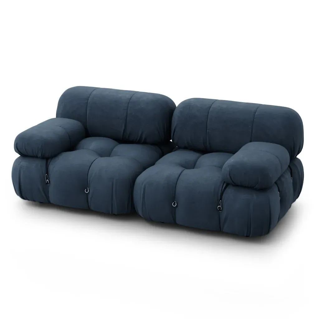 Bellini Sofa Combination 012 - Distressed Space Blue, Vegan Leather product