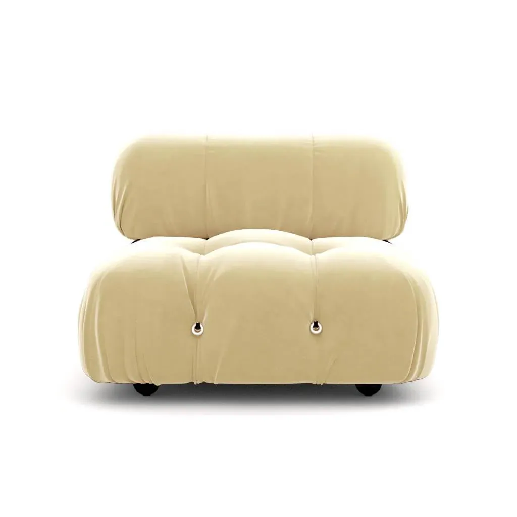 Bellini Sofa Middle Module - Ecru Beige, Velvet product