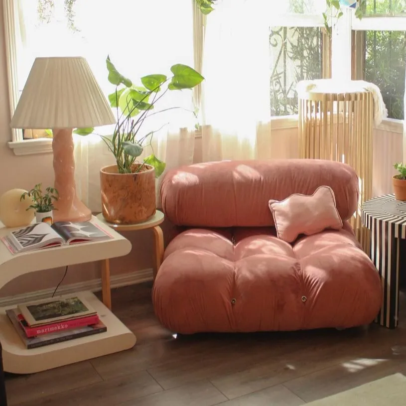 Bellini Sofa Middle Module - Mauve, Velvet product