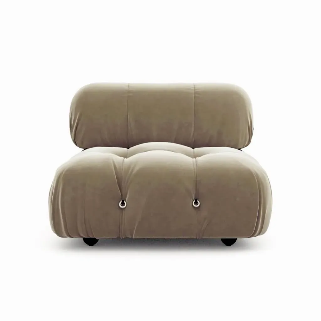 Bellini Sofa Middle Module - Slate Pebble, Velvet product