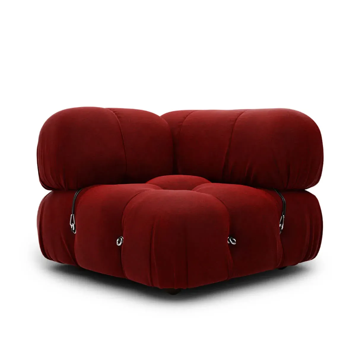 Corner Sofa Module - Royal Maroon, Faux Mohair Velvet product