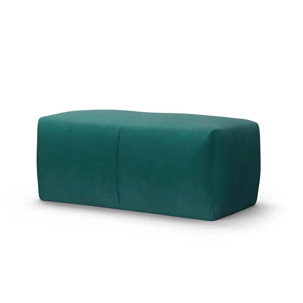 Le Bambole Ottoman - Pine Green, Cashmere product