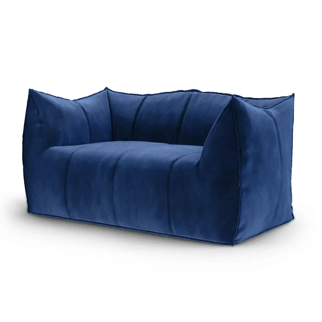 Leandro 2-Seater Sofa - Deep Ocean, Cotton Velvet product