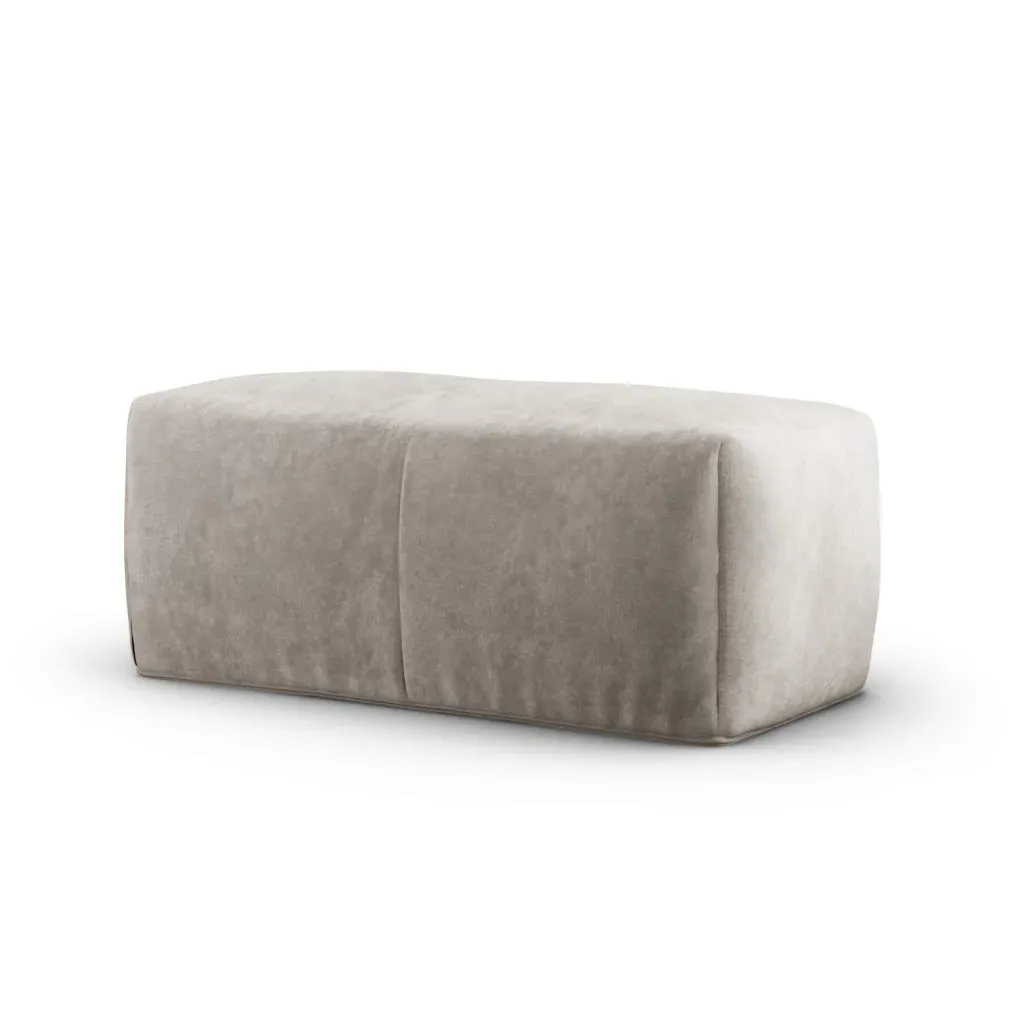 Leandro Sofa Ottoman - Beige Grey, Chenille product