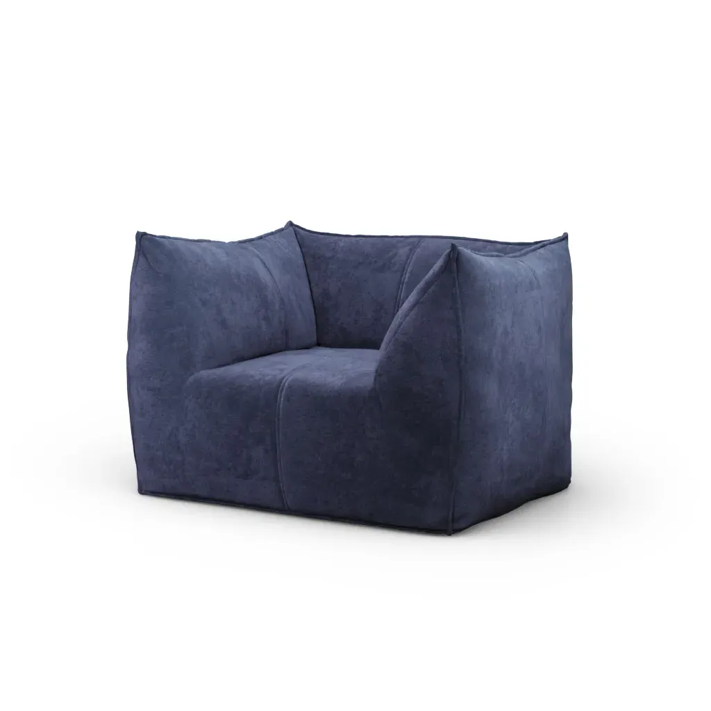 Mario Bellini Leandro Armchair - Azure Blue, Chenille product