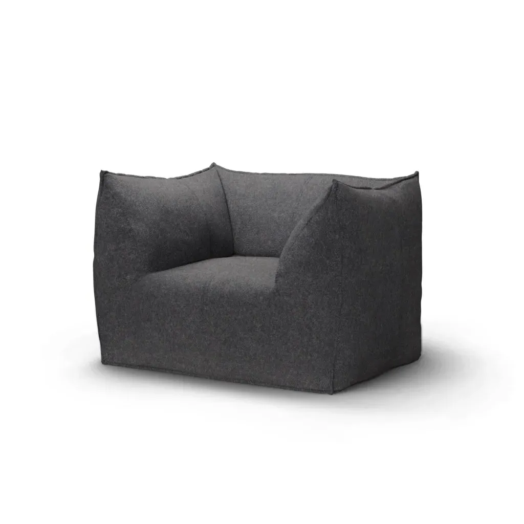Mario Bellini Leandro Armchair - Dark Grey, Cashmere product
