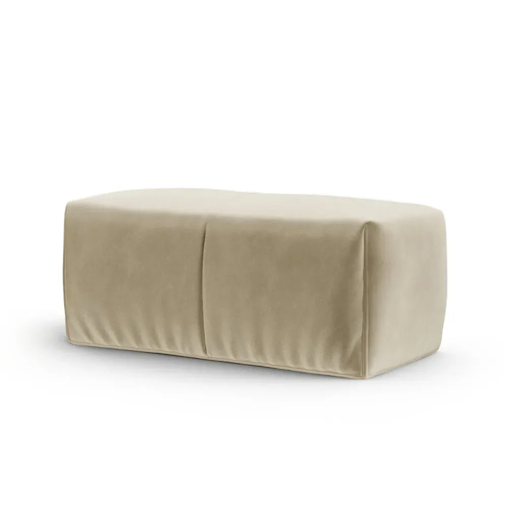 Mario Bellini Leandro Ottoman - Ivory, Cotton Velvet product