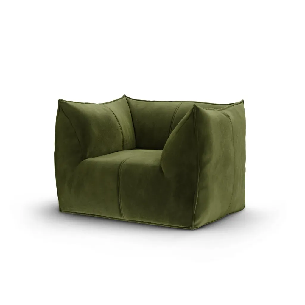 Mario Bellini Leandro Single Sofa - Thyme, Cotton Velvet product