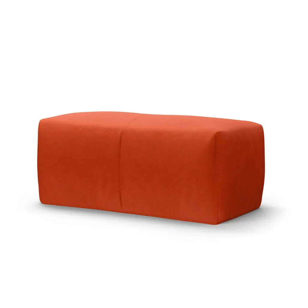 Mario Bellini Leandro Sofa Ottoman - Cashmere Spanish Orange product